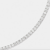 Tennis Necklace 14KT White Gold Lab Grown Diamond – 13.72 Carat Total, 16-Inch Length