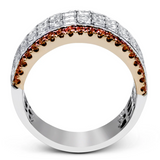 Simon-Set Anniversary Ring In 18k Gold With Diamonds