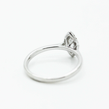 Marquise Cut Halo Diamond Engagement Ring | fashion ring