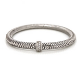 Roberto Coin Primavera Gold And Diamond Bangle Bracelet