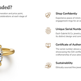 Bonnie - 14K Yellow Gold Oval Hidden Halo Diamond Engagement Ring