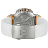 Tissot T Race Chronograph White Dial White Rubber Strap Watch For Women - T048.217.27.017.00