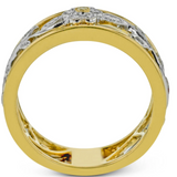 Trellis Fashion Ring in 18k Gold with Diamonds In-Store