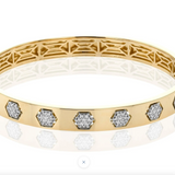 BANGLE IN 18K GOLD WITH DIAMONDS