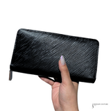 Louis Vuitton Epi Zippy Long Wallet Black Hot Pink