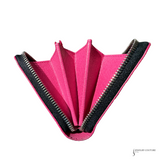 Louis Vuitton Epi Zippy Long Wallet Black Hot Pink