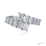 14K White Gold Lab Grown Diamond Ring – F/VS1 with White Diamonds