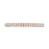 French Pavé Diamond Wedding Band - 1.5mm