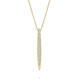 Surfboard Pendant in Yellow Gold