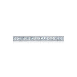 Channel Set Princess Wedding Band