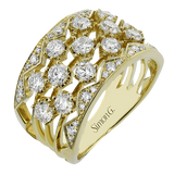 Right Hand Ring in 18k Gold with Diamonds