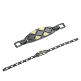 BRS102 WHITE 14K X YELLOW