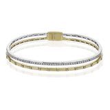 Bangle in 18k Gold with Diamonds