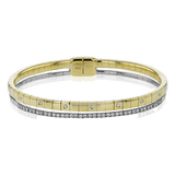 Bangle in 18k Gold with Diamonds