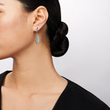 Simon G. Paraiba Drop Earrings in 18k Gold with Diamonds