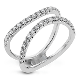 LR1083-EM WHITE 18K BAND