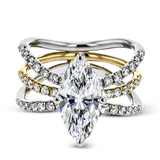 LR1083-MQ WHITE 18K SET 2T 1