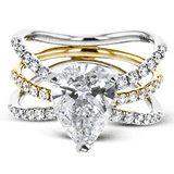 LR1083-PR WHITE 18K SET 2T 1