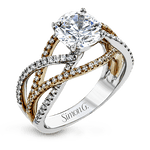 LR2125 WHITE 18K SEMI