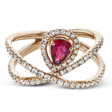 LR2264-R WHITE 18K SEMI ROSE 1