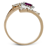 LR2265-R WHITE 18K SEMI ROSE 2