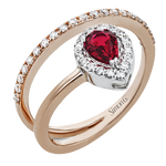 LR2334-R WHITE 18K X WHITE-ROSE