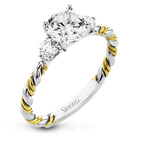 LR2637 WHITE 18K SEMI