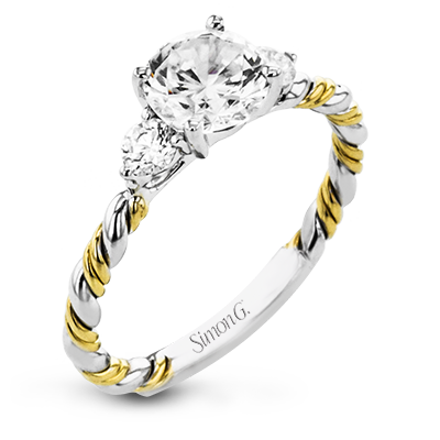 LR2637 WHITE 18K SEMI