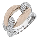 LR2777 WHITE 18K X WHITE-ROSE