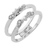 LR3122 WHITE 18K BAND WHITE