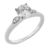 LR3122 WHITE 18K SEMI WHITE