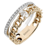 LR4808 WHITE 18K X WHITE-ROSE