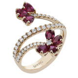 LR4842 WHITE 18K X ROSE