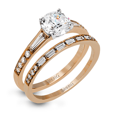 MR2220 WHITE 18K SET ROSE