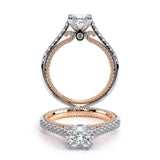 COUTURE-0452P-14K TWO TONE PRINCESS