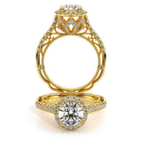 VENETIAN-5061R-14K YELLOW GOLD ROUND