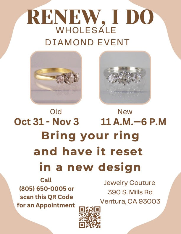 Exclusive Ventura Jewelry Events: Remake Your Rings & Explore Exclusive Wholesale Diamond Deals