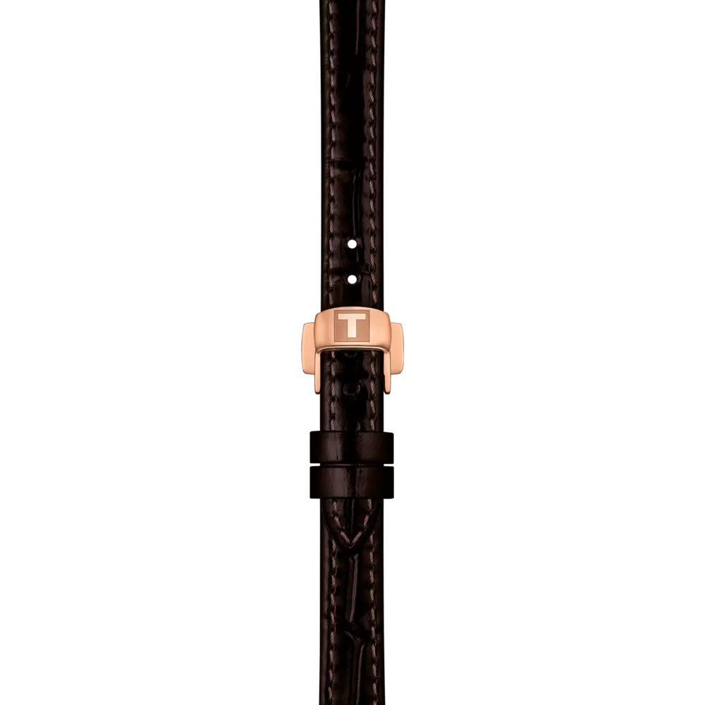 Tissot Bellissima brown leather strap