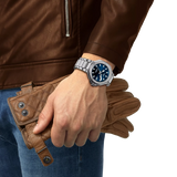Tissot T-Race Powermatic 80 Automatic 41mm Blue Dial Watch T141.807.11.041.00 | Stainless Steel Bracelet
