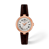 Tissot Bellissima 26mm T126.010.36.013.00 White Dial Brown Leather Women's Watch