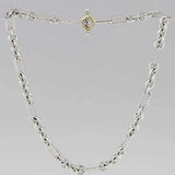David Yurman Sterling Silver and 18K Yellow Gold Figaro Chain Necklace 32 Inch | Pre-Owned