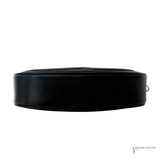 Chanel Vintage CC Oval Camera Bag Black Lambskin Leather Gold Chain Tassel – Pre-Owned