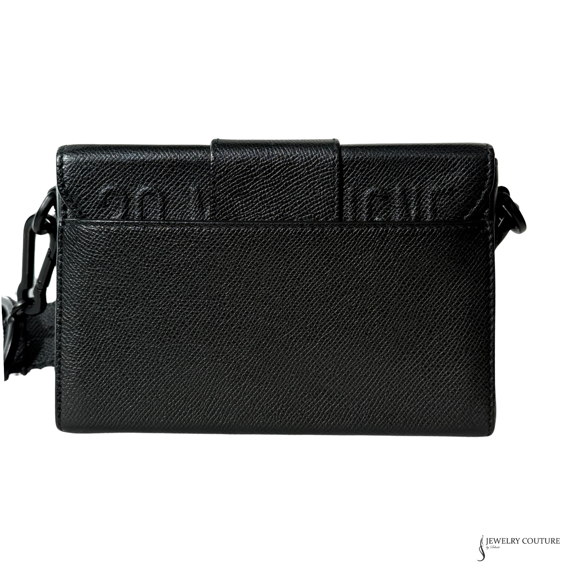Dior 30 Montaigne Box Bag Black Ultramatte Grained Calfskin Leather