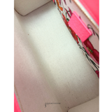 Gucci Canvas Flora Tote Medium Shoulder Bag Multicolor Pink Centennial cloth crossbody Pre-Owned