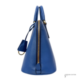 Pre-Owned Prada Promenade Saffiano Shoulder Bag Leather Blue Women's PRADA 2way Galleria