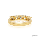 14K Yellow Gold Lab-Grown Diamond Band Ring | Size 6.75 | Sustainable Fine Jewelry