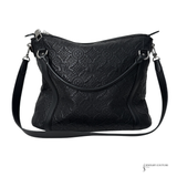 LOUIS VUITTON Monogram Lambskin Antheia Ixia PM Black Handbag Shoulder Bag pre-Owned Excellent Condition