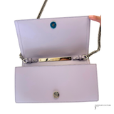 Alexander McQueen Story Book Calfskin Leather bag Lavender Pre-Owned