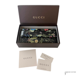 Gucci Flora by Chris Knight Black Floral Print Leather Long Wallet – Pre-Owned
