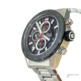 Tag Heuer Carrera 01 Chronograph Stainless Steel Watch Skeleton CAR2A1W-0 Pre-Owned